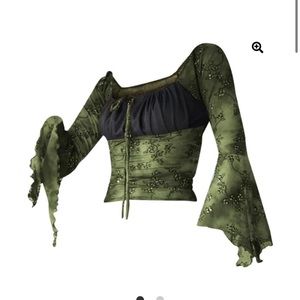 Flare sleeve Fairycore Top